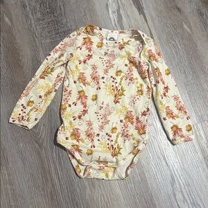 Green Cotton by Musli floral onesie